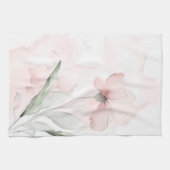 Linge De Cuisine Aquarelle bleu rose Rose (Horizontal)