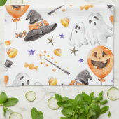 Linge De Cuisine Aquarelle Boo Halloween (Plié)