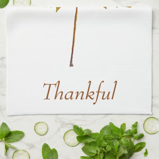 Linge De Cuisine Aquarelle botanique de feuille d'érable (Plié)