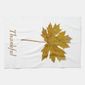 Linge De Cuisine Aquarelle botanique de feuille d'érable (Horizontal)