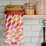 Linge De Cuisine Aquarelle brosse a éclaté jaune et orange<br><div class="desc">Le trait de brosse d'aquarelle a éclaté jaune et orange. motif Abstrait aquarelle avec pétales jaunes et oranges.</div>