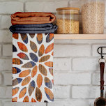 Linge De Cuisine Aquarelle brosse traits - effet rouillé<br><div class="desc">Peinture Abstraite avec traits de brosse symétriques. C'est une illustration simple d'une manière très moderne et industrielle. Palette orange,  marron,  violet et bleue.</div>