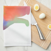 Linge De Cuisine Aquarelle Chat Silhouette (Quart Plié)