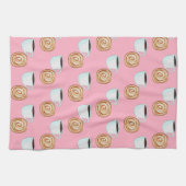 Linge De Cuisine Aquarelle Cinnamon Bun Pastry Café (Horizontal)