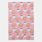 Linge De Cuisine Aquarelle Cinnamon Bun Pastry Café (Vertical)