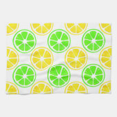 Linge De Cuisine Aquarelle Citron Lime Slices (Horizontal)
