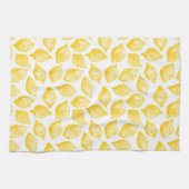Linge De Cuisine Aquarelle Citron Motif (Horizontal)