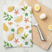 Linge De Cuisine Aquarelle Citrons & Popsicles (Quart Plié)