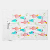 Linge De Cuisine Aquarelle Cocktails Boire Nom du Motif (Horizontal)