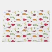 Linge De Cuisine Aquarelle Cocktails & Boissons de fête Bartender (Horizontal)