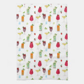 Linge De Cuisine Aquarelle Cocktails & Boissons de fête Bartender (Vertical)