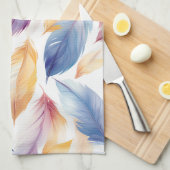 Linge De Cuisine Aquarelle colorée (Quart Plié)