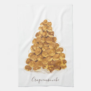 Linge De Cuisine Aquarelle Croquembouche