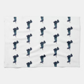 Linge De Cuisine Aquarelle Dachshund Rough Revêtue (Horizontal)
