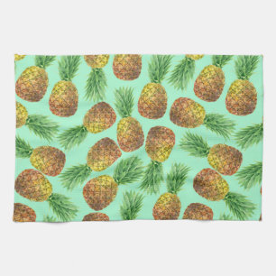 Linge De Cuisine Aquarelle d'ananas 2
