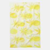 Linge De Cuisine Aquarelle d'ananas jaune (Vertical)
