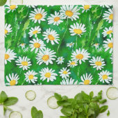 Linge De Cuisine Aquarelle dans un champ vert (Plié)