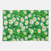 Linge De Cuisine Aquarelle dans un champ vert (Horizontal)