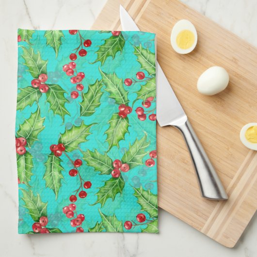 Linge De Cuisine Aquarelle de baie vitrée (Quart Plié)