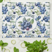 Linge De Cuisine Aquarelle de bleuets mignons (Plié)