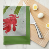 Linge De Cuisine Aquarelle de cactus de Noël (Quart Plié)