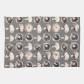 Linge De Cuisine Aquarelle de champignon (Horizontal)