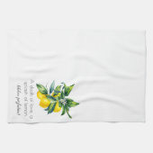 Linge De Cuisine Aquarelle de citron (Horizontal)