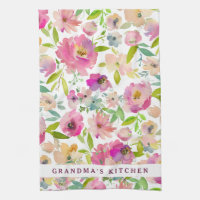 Aquarelle de cuisine de grand-mère Floral Personna