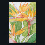 Linge De Cuisine Aquarelle de fleurs exotiques<br><div class="desc">Fleurs exotiques Aquarelle Artiste : Tim OToole</div>