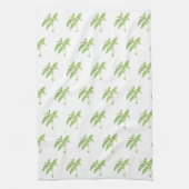 Linge De Cuisine Aquarelle de jardin vert plante d'herbe de menthe (Vertical)
