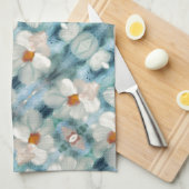 Linge De Cuisine Aquarelle de marais Floral (Quart Plié)