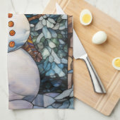 Linge De Cuisine Aquarelle de Noël Snowman (Quart Plié)