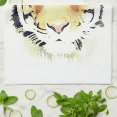 Linge De Cuisine Aquarelle de tigre (Plié)