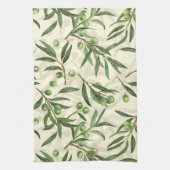 Linge De Cuisine Aquarelle des branches d'olive (Vertical)