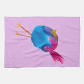 Linge De Cuisine Aquarelle d'oiseau bleu (Horizontal)