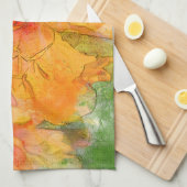 Linge De Cuisine Aquarelle dorée Marigold (Quart Plié)