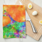 Linge De Cuisine Aquarelle Empreinte de patte de chien (Quart Plié)