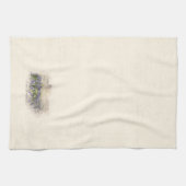 Linge De Cuisine Aquarelle esquissée du champ Bluebonnet (Horizontal)