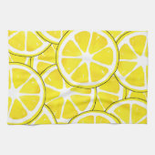 Linge De Cuisine Aquarelle et tranches de citron en stylet (Horizontal)