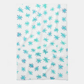 Linge De Cuisine Aquarelle étoile - turquoise (Vertical)