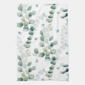 Linge De Cuisine Aquarelle eucalyptus feuilles (Vertical)