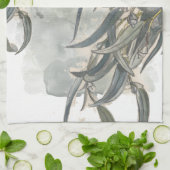 Linge De Cuisine Aquarelle Eucalyptus Verdure Feuille (Plié)