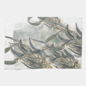 Linge De Cuisine Aquarelle Eucalyptus Verdure Feuille (Horizontal)