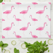 Linge De Cuisine Aquarelle Flamingo (Plié)