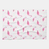 Linge De Cuisine Aquarelle Flamingo (Horizontal)