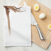 Linge De Cuisine Aquarelle Fleur de Coton (Quart Plié)