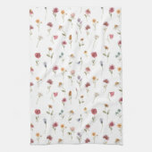 Linge De Cuisine Aquarelle Fleur sauvage de printemps (Vertical)