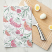 Linge De Cuisine Aquarelle, fleurs (Quart Plié)