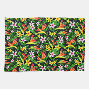 Linge De Cuisine Aquarelle Fleurs Et Fruits Motif Floral-23768