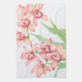 Linge De Cuisine Aquarelle Fleurs roses (Vertical)